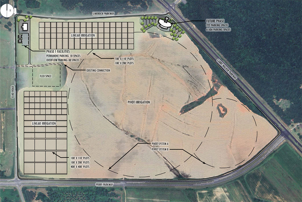 Aerial of Grand Farm Site, Perry Georgia